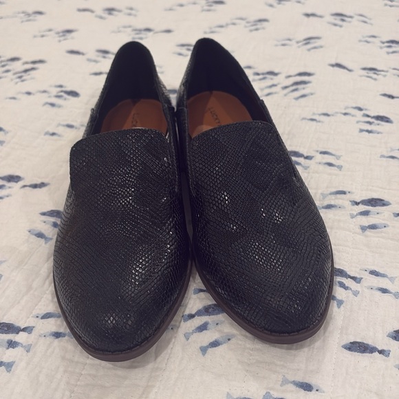 Lucky Brand Loafers Women's 7.5M Leather Mules black NEW - Picture 4 of 8